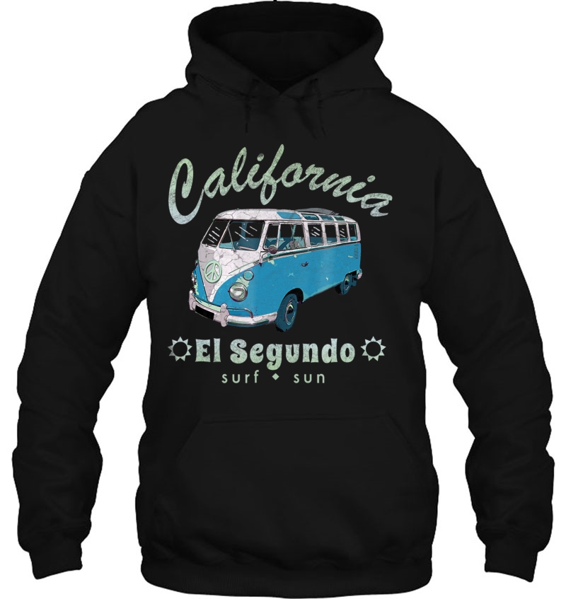 El Segundo California Vintage Surf Van Tshirt Mugs