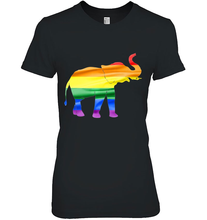 Elephant Rainbow Flag Colorful Gay Pride Hoodie