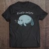 Floaty Potato Manatee Chubby Mermaid Sea Cow Animal Gift Pullover Tee