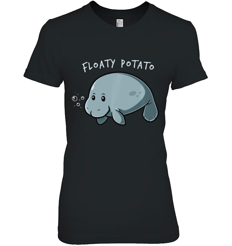 Floaty Potato Manatee Chubby Mermaid Sea Cow Animal Gift Pullover Hoodie