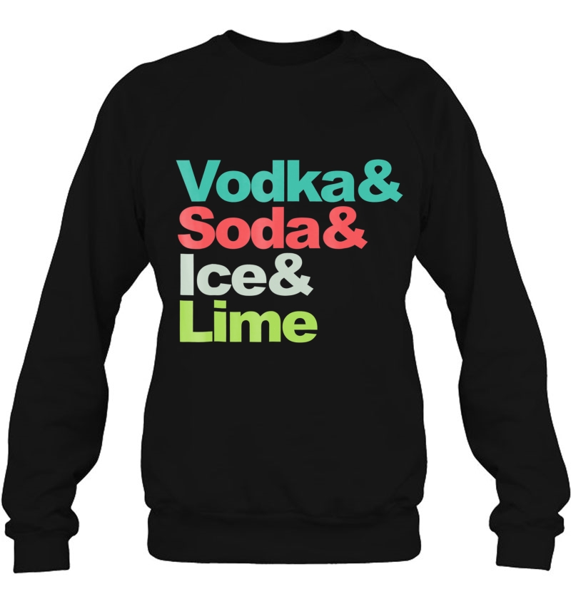 Funny Wine Lover Drinking Vodka Soda Ice Lime Shirt Mugs