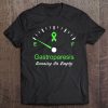 Gastroparesis Running On Empty Awareness Ribbon Tee Shirt Tee