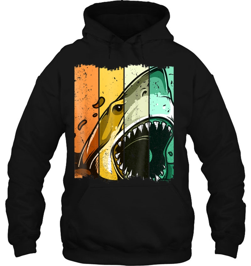 Great White Shark Attack Shirt Animal Shark Lover Gift Hoodie