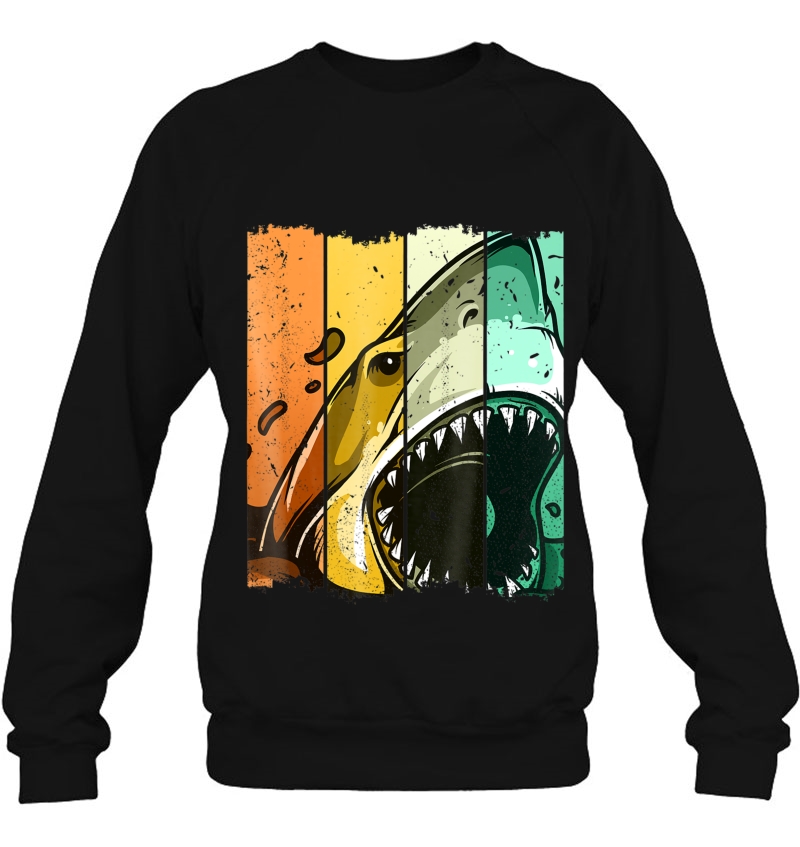 Great White Shark Attack Shirt Animal Shark Lover Gift Sweatshirt