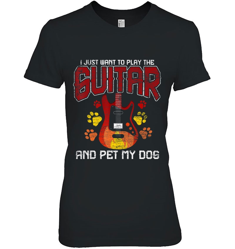 Guitar S - Pet My Dog - Guitarist Musician Music Gift Hoodie