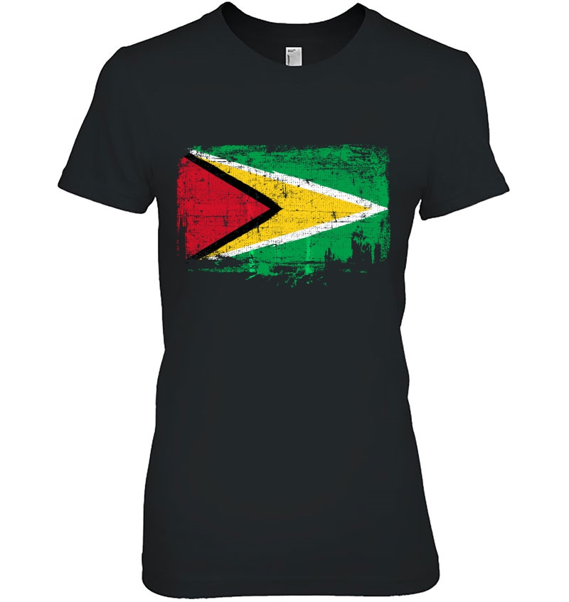 Guyana Flag Distressed Vintage Hoodie