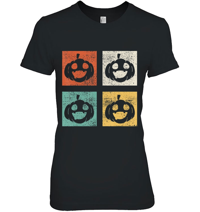 Halloween Retro Vintage Pumpkin Funny Tshirt Hoodie