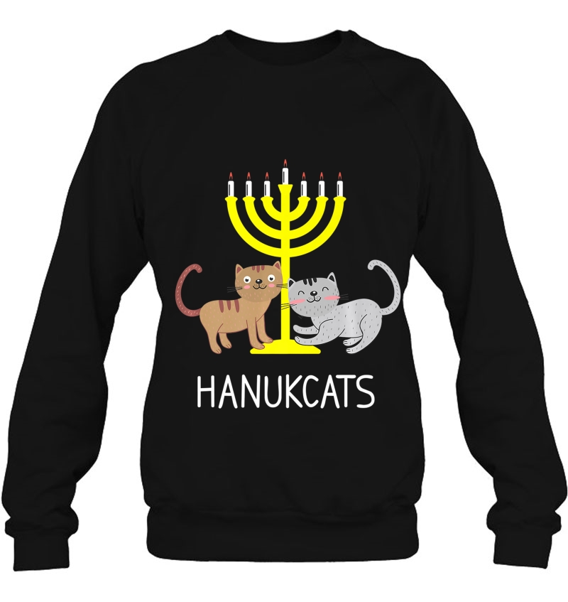 Hanucats Hannukah Cat Feline Cute Hanukkah Design Premium Mugs