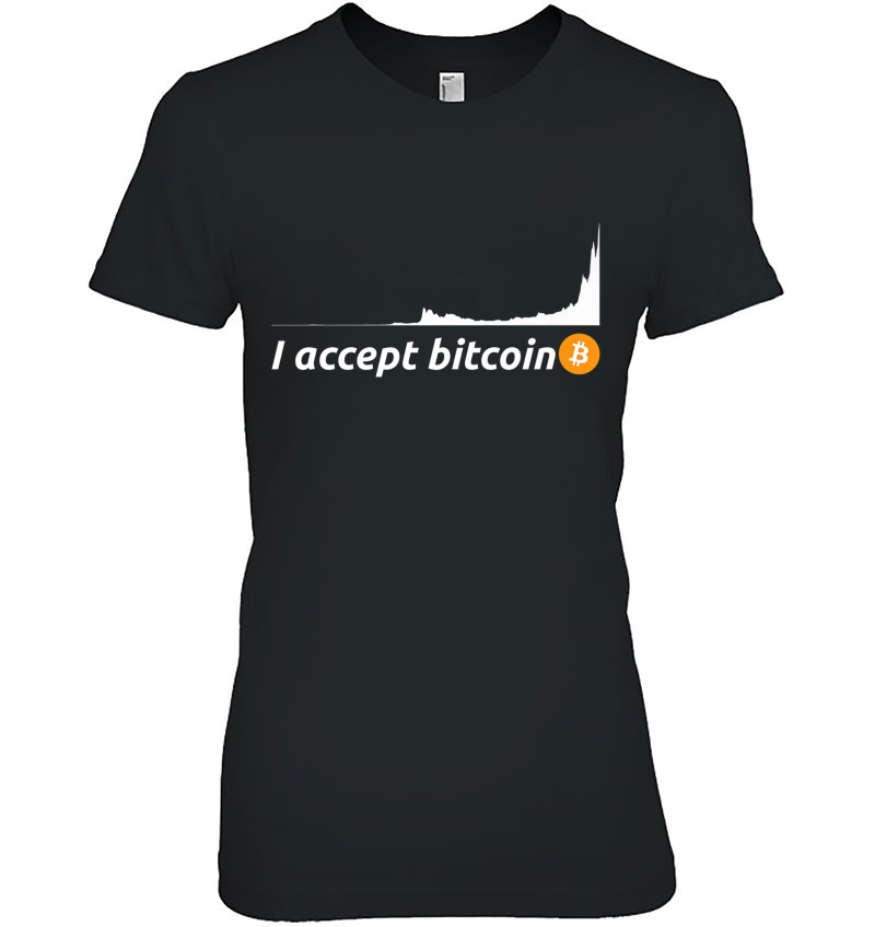 I Accept Bitcoin Cryptocurrency Logo Hoodie