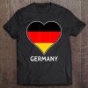 I Love Germany German Flag Heart Souvenir Vacation Tee