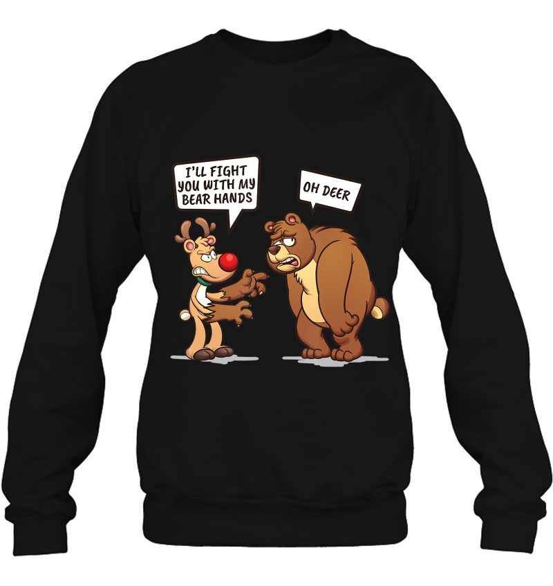 I'll Fight You With My Bear Hands Tee Funny Pun Mugs