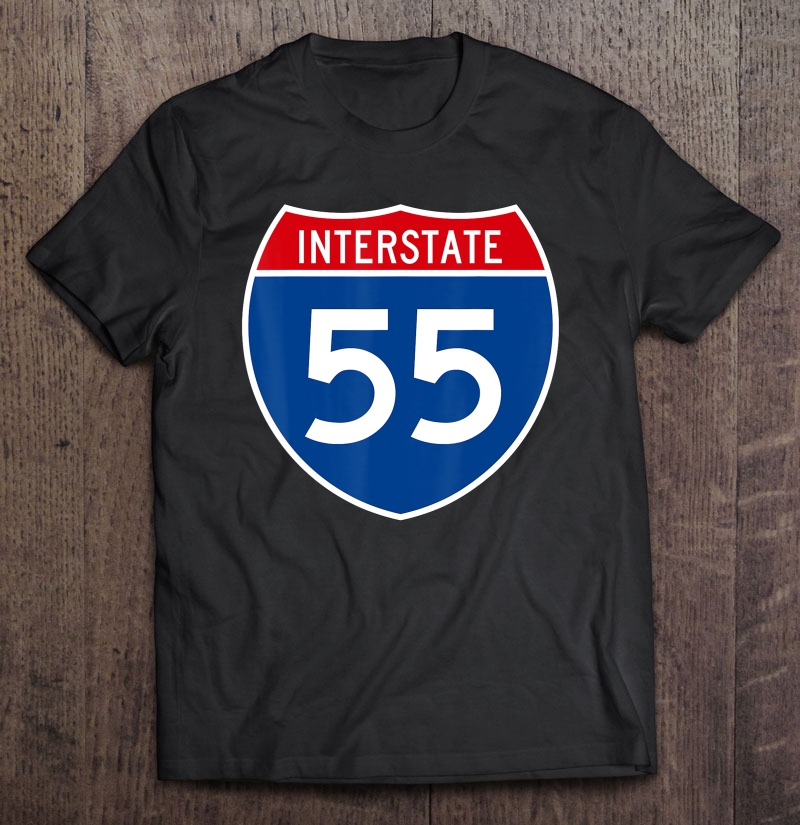 I-55 Interstate Highway Shield Sign Funny Shirt