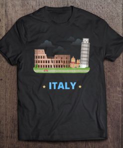 Italy Colosseum Pisa Vatican Souvenir Travel Tee