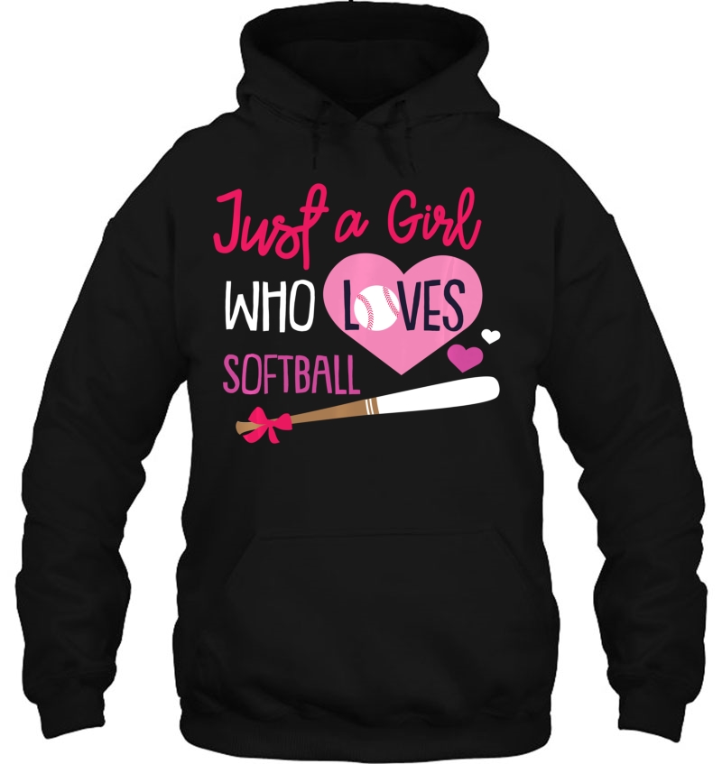 Just A Girl Who Loves Softball Softball Lover Pullover Mugs