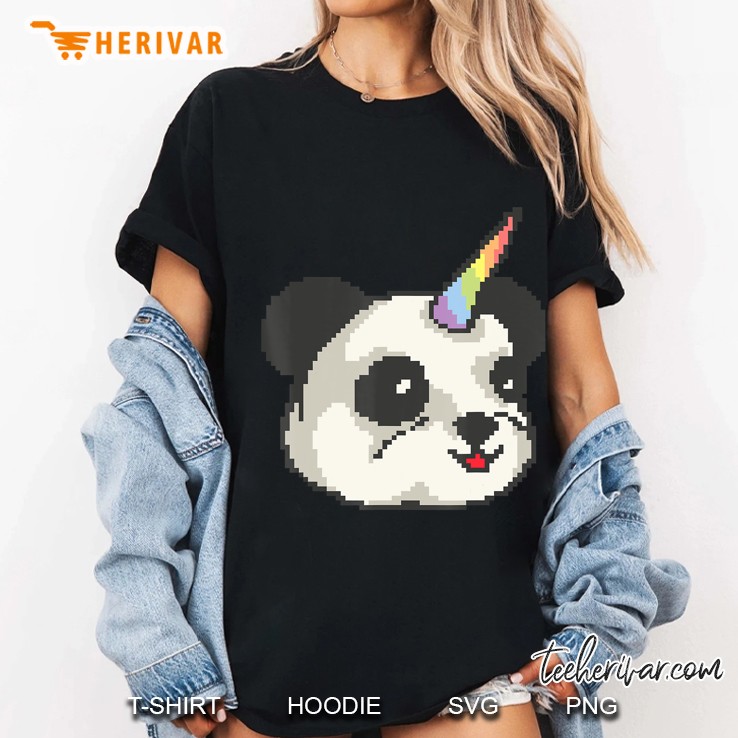 Panda Unicorn Kawaii Panda Lover Pandacorn Girls Boys Kids Hoodie