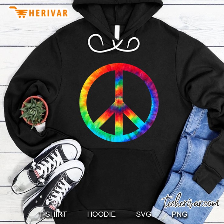 Peace Sign Tie Dye Hippies Christmas Shirts Mugs