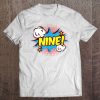 9 Years Old 9Th Birthday B-Day Superhero Tee