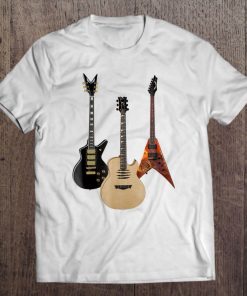 Acoustic And Electric Guitars Rock Music Player Cool Tee