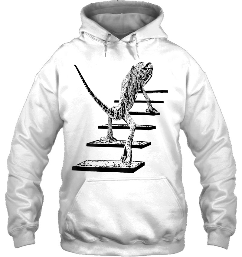 Chameleon , Chameleon Climbing Up Back Of Shirt Mugs