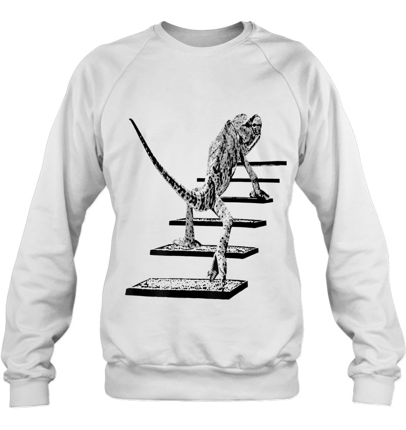 Chameleon , Chameleon Climbing Up Back Of Shirt Mugs