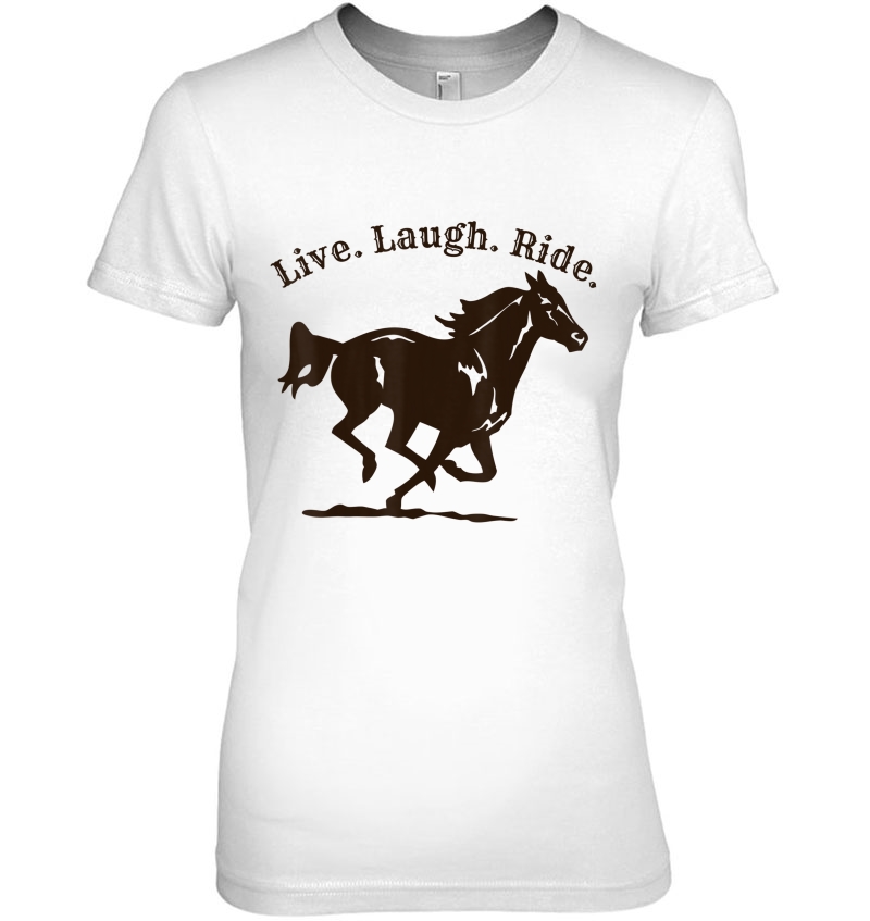 Horse Riding . Live. Laugh. Ride.Fun Horse Riders Hoodie