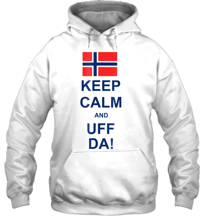 Keep Calm And Uff Da! Norwegian Flag Mugs