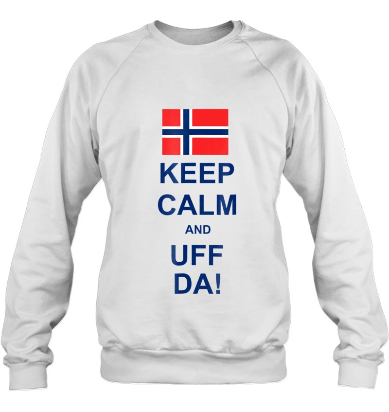 Keep Calm And Uff Da! Norwegian Flag Mugs