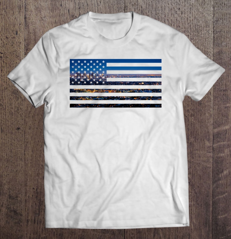 Los Angeles American Flag La Usa 4Th Of July Awesome Gift Shirt