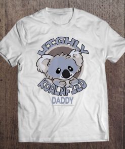 Mens Highly Koalafied Daddy Koala Bear Tee