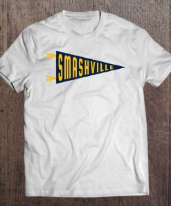 Smashville Pennant Flag Nashville Hockey Fan Tee