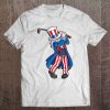 Uncle Sam Golfing Golf 4Th Of July Men Women Golfer Tee