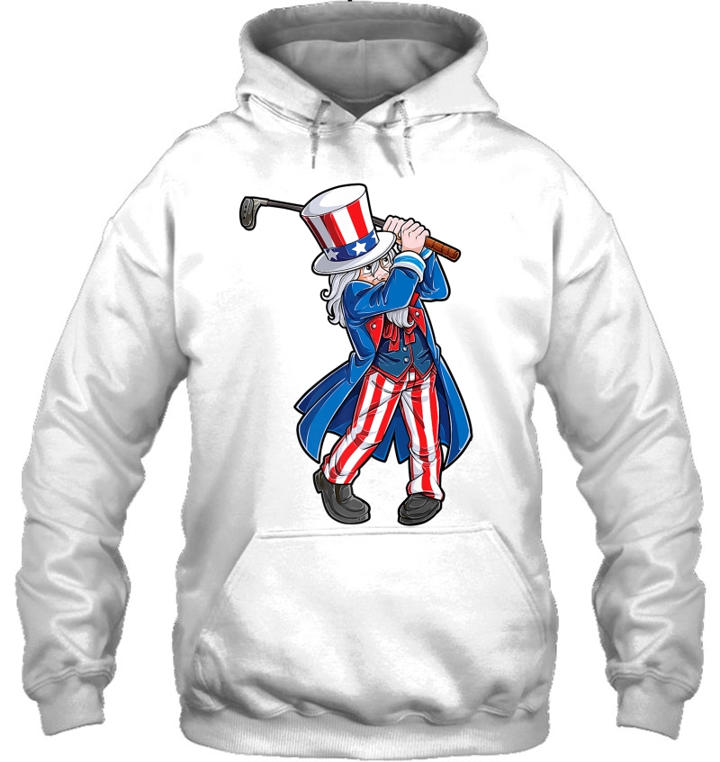 Uncle Sam Golfing Golf 4Th Of July Men Women Golfer Mugs