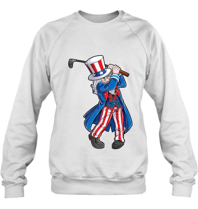 Uncle Sam Golfing Golf 4Th Of July Men Women Golfer Mugs