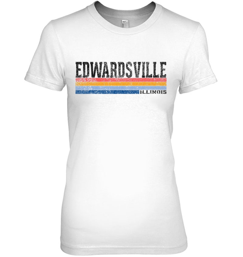 Vintage 1980S Style Edwardsville Illinois Hoodie