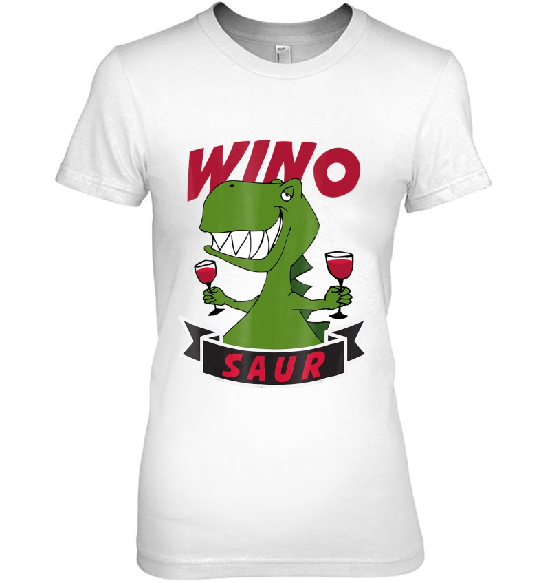 Wino Saur The Amazing Wine Drinking Dinosaur Hoodie