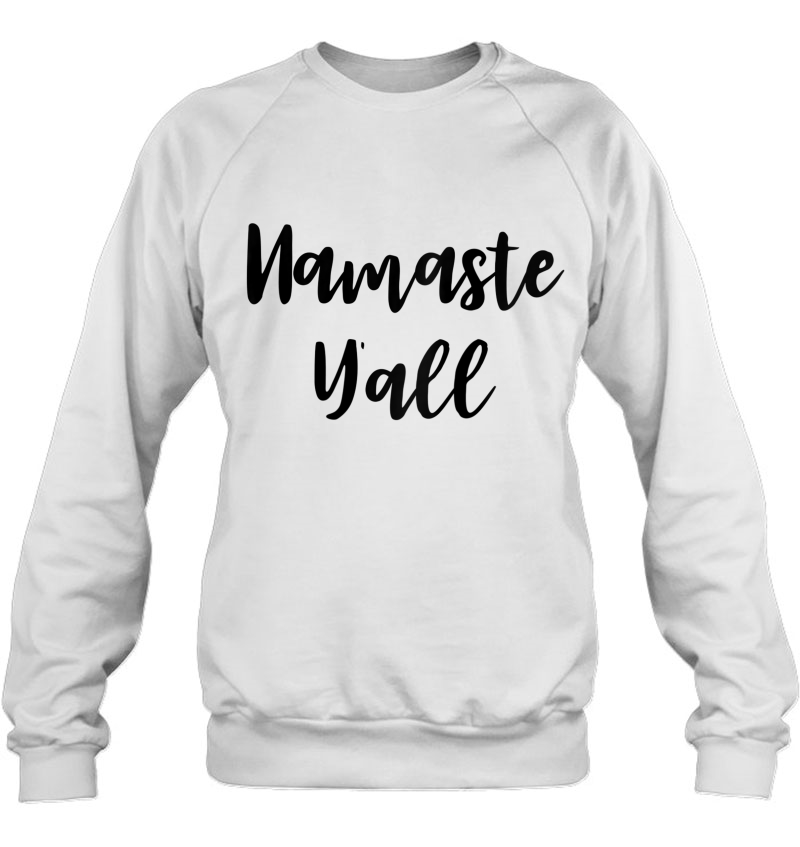 Womens Namaste Yall Funny Yoga Lover Fitness Instructor Workout Gym Raglan Baseball Tee Mugs