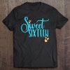 16Th Birthday Gift Teen Sweet Sixteen 16 Peach Aqua Tee