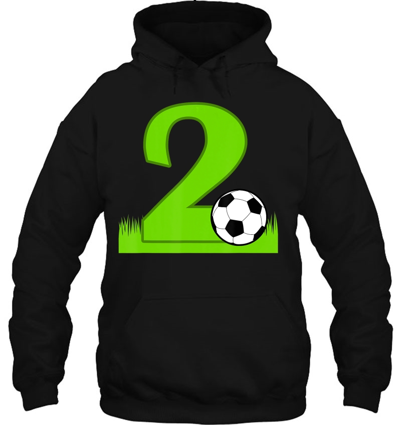 2Nd Birthday Soccer For 2 Years Old Hoodie
