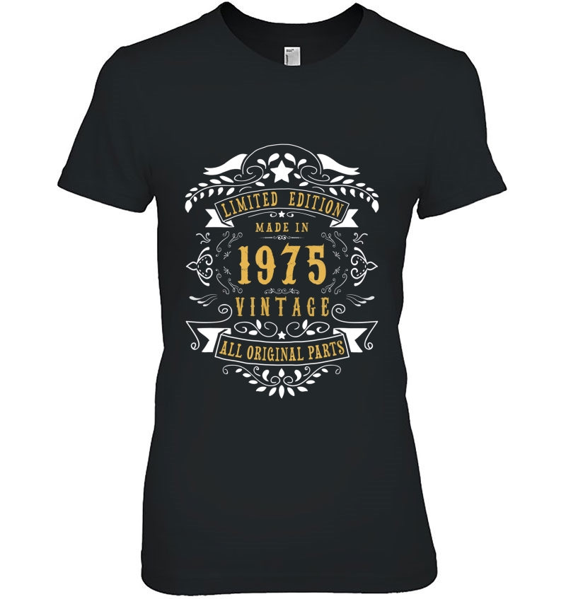 45 Years Old Made In 1975 45Th Birthday, Anniversary Gift Ladies Tee