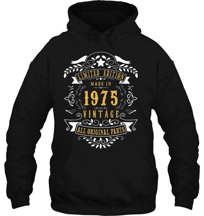 45 Years Old Made In 1975 45Th Birthday, Anniversary Gift Hoodie