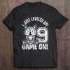 9 Years Old 9Th Birthday Wolf Boy Girl Gifts Video Game Tee