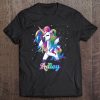 Adley Name Personalized Custom Rainbow Unicorn Dabbing Tee