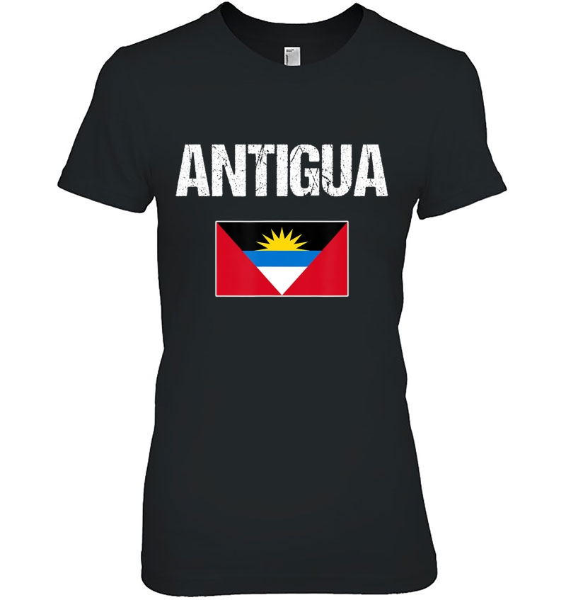 Antigua Antigua And Barbuda Flag Menwomenyouthkid Ladies Tee