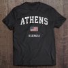 Athens Georgia Ga Vintage American Flag Sports Design Premium Tee