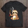 Ax Throwing Beer Drinking Sloth Axes Hatchet Tee