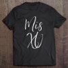 Camisa De Quinceanera Mis Quince 15Th Xv Fancy Script Text Tee