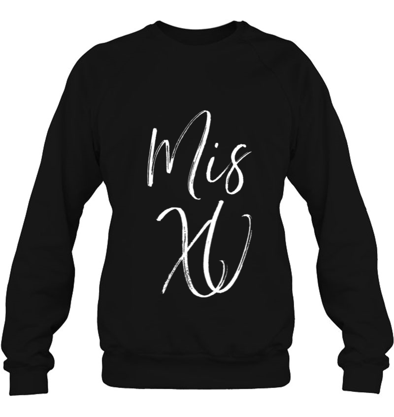 Camisa De Quinceanera Mis Quince 15Th Xv Fancy Script Text Sweatshirt