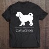 Cavachon Dog White Silhouette Tee