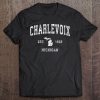 Charlevoix Michigan Mi Vintage Athletic Sports Design Tee