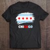 Chicago Flag Shirt Chicago Paint Streak Style Flag Tee